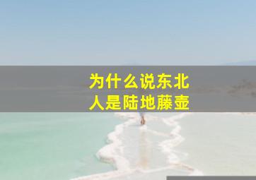 为什么说东北人是陆地藤壶