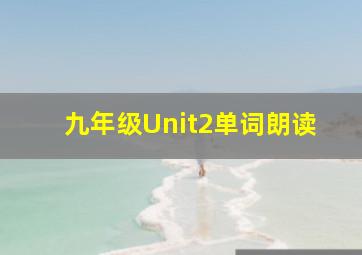 九年级Unit2单词朗读