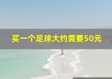 买一个足球大约需要50元