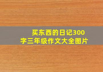 买东西的日记300字三年级作文大全图片