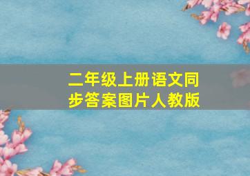 二年级上册语文同步答案图片人教版