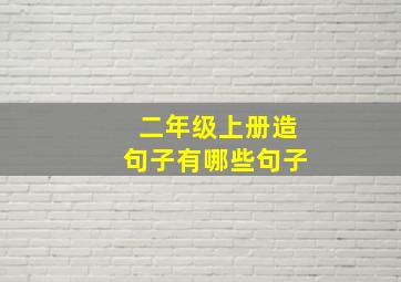 二年级上册造句子有哪些句子