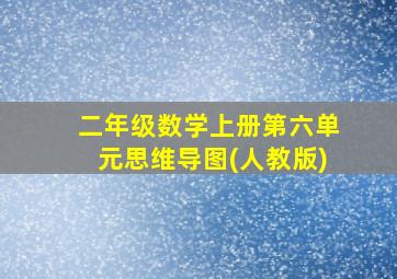 二年级数学上册第六单元思维导图(人教版)