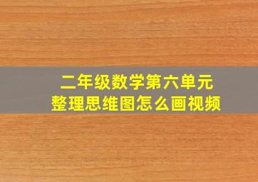 二年级数学第六单元整理思维图怎么画视频