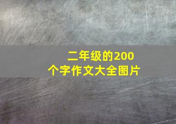 二年级的200个字作文大全图片