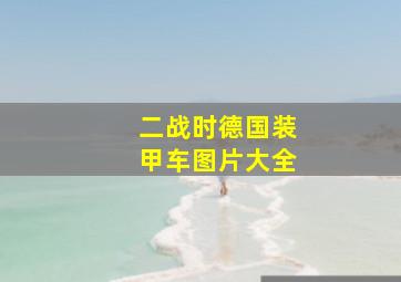 二战时德国装甲车图片大全