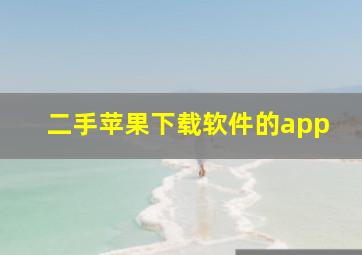 二手苹果下载软件的app