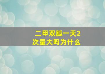 二甲双胍一天2次量大吗为什么