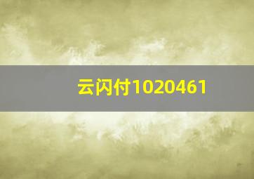 云闪付1020461