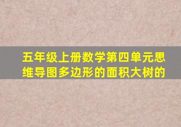 五年级上册数学第四单元思维导图多边形的面积大树的