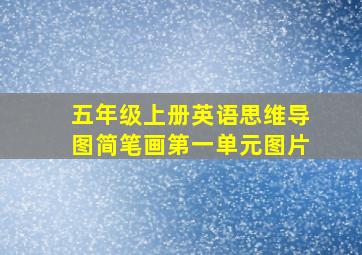 五年级上册英语思维导图简笔画第一单元图片