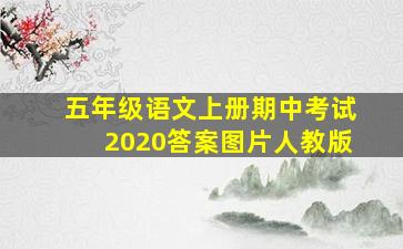 五年级语文上册期中考试2020答案图片人教版