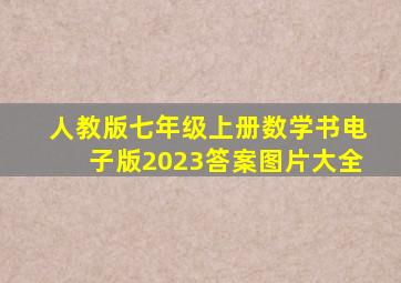 人教版七年级上册数学书电子版2023答案图片大全