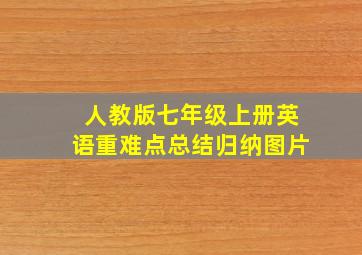 人教版七年级上册英语重难点总结归纳图片