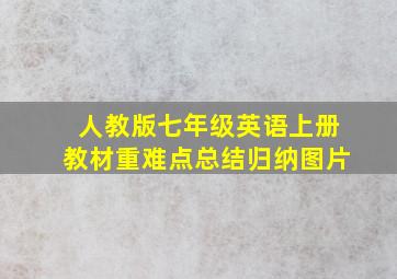 人教版七年级英语上册教材重难点总结归纳图片