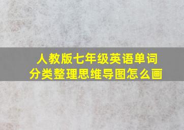 人教版七年级英语单词分类整理思维导图怎么画