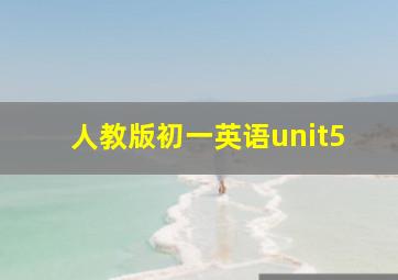 人教版初一英语unit5