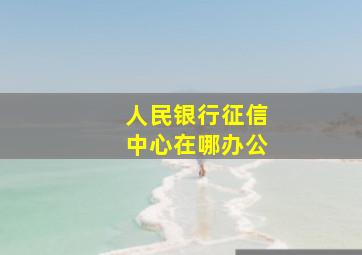 人民银行征信中心在哪办公