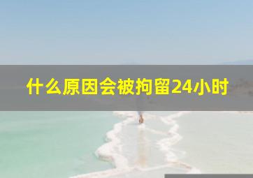 什么原因会被拘留24小时