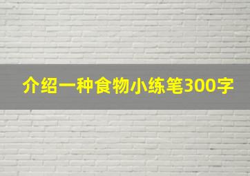 介绍一种食物小练笔300字