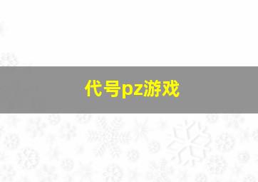 代号pz游戏