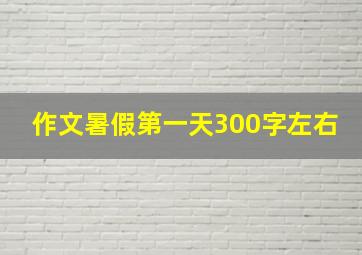 作文暑假第一天300字左右