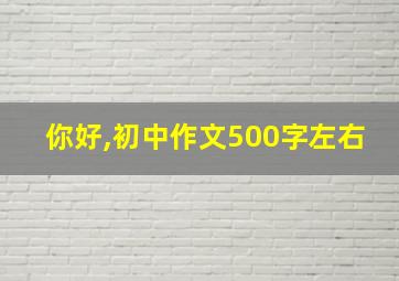 你好,初中作文500字左右