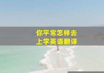 你平常怎样去上学英语翻译