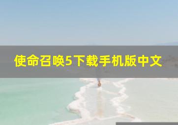 使命召唤5下载手机版中文