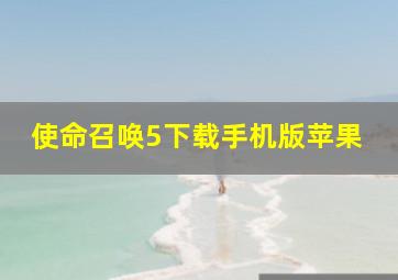 使命召唤5下载手机版苹果