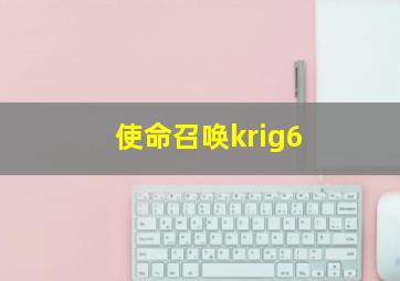 使命召唤krig6