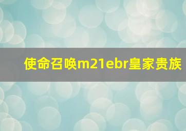 使命召唤m21ebr皇家贵族