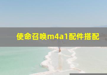 使命召唤m4a1配件搭配