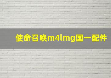 使命召唤m4lmg国一配件