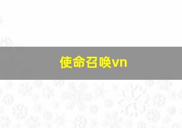 使命召唤vn