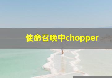 使命召唤中chopper