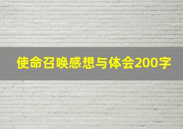 使命召唤感想与体会200字