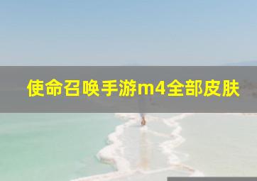 使命召唤手游m4全部皮肤