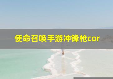 使命召唤手游冲锋枪cor