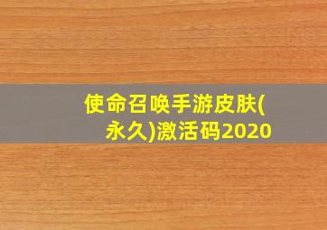 使命召唤手游皮肤(永久)激活码2020