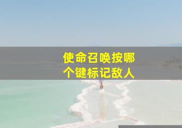 使命召唤按哪个键标记敌人