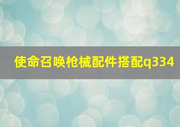 使命召唤枪械配件搭配q334