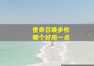 使命召唤步枪哪个好用一点