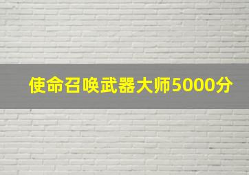 使命召唤武器大师5000分