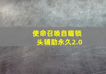 使命召唤自瞄锁头辅助永久2.0