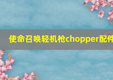 使命召唤轻机枪chopper配件