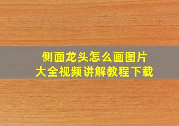 侧面龙头怎么画图片大全视频讲解教程下载