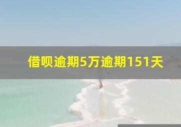 借呗逾期5万逾期151天