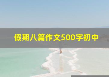 假期八篇作文500字初中