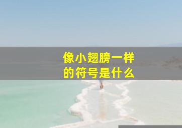 像小翅膀一样的符号是什么